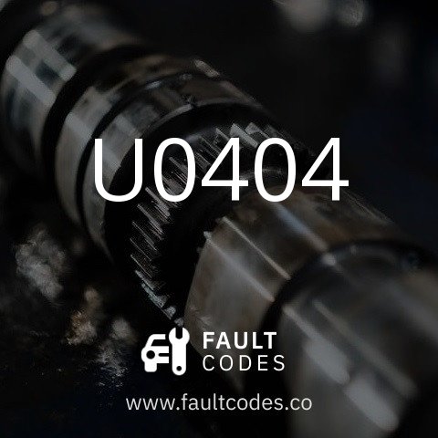 U0404 Fault Code Meaning